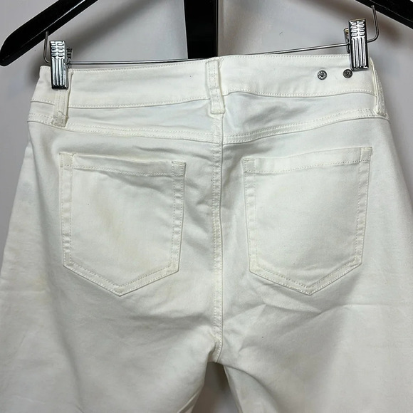 NWOT Cabi Slimmie ivory skinny/boyfriend jeans classic 5 pocket design - Picture 5 of 13